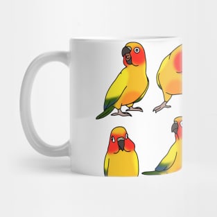 sun conure doodle pattern Mug